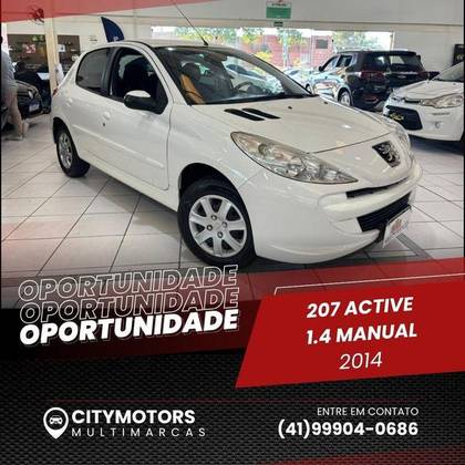 PEUGEOT 207 1.4 ACTIVE 8V FLEX 4P MANUAL PEUGEOT 207 1.4 ACTIVE 8V FLEX 4P MANUAL